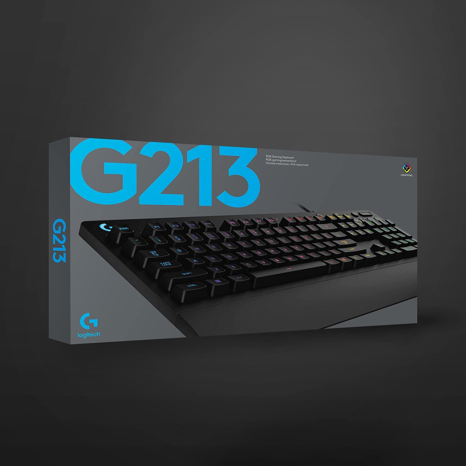 کیبورد گیمینگ باسیم از برند لاجیتک مدل Logitech G G213 Prodigy با نور پس زمینه RGB