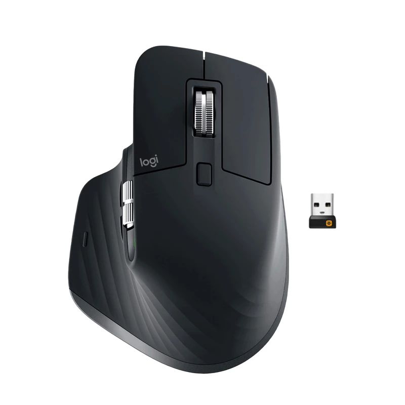 موس بی سیم اداری از برند لاجیتک مدل Logitech MX MASTER 3S رنگ مشکی