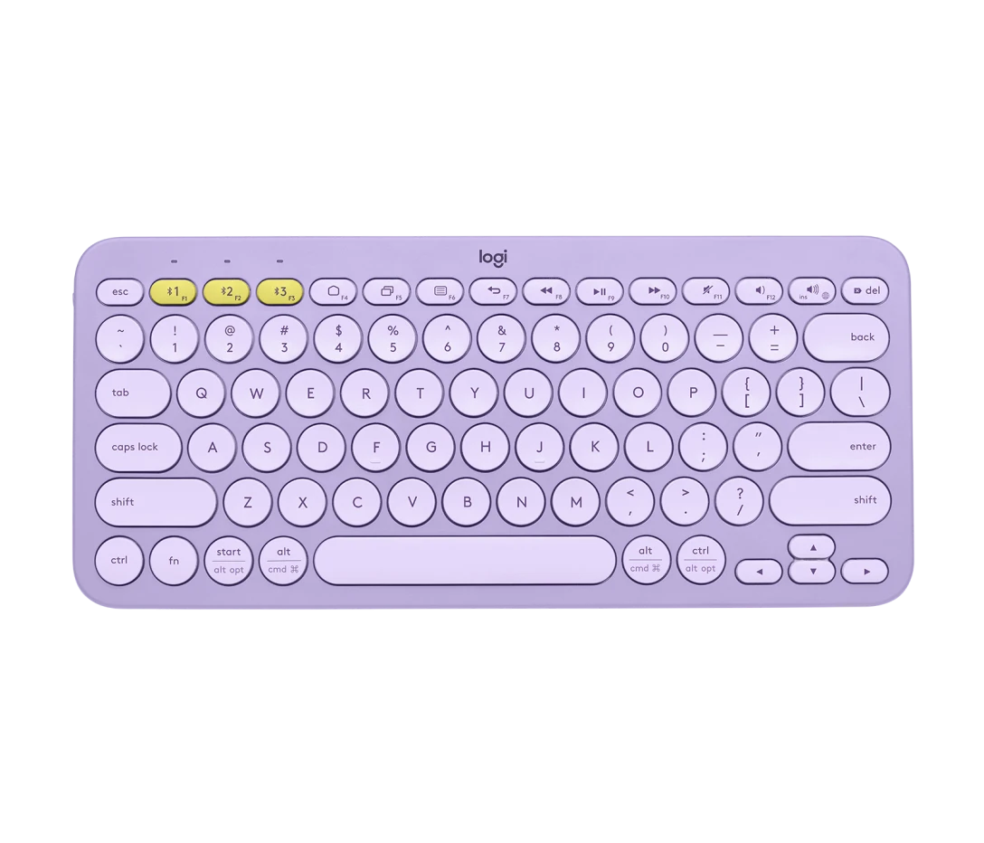 کیبورد بی سیم لاجیتک مدل Logitech k380 رنگ بنفش